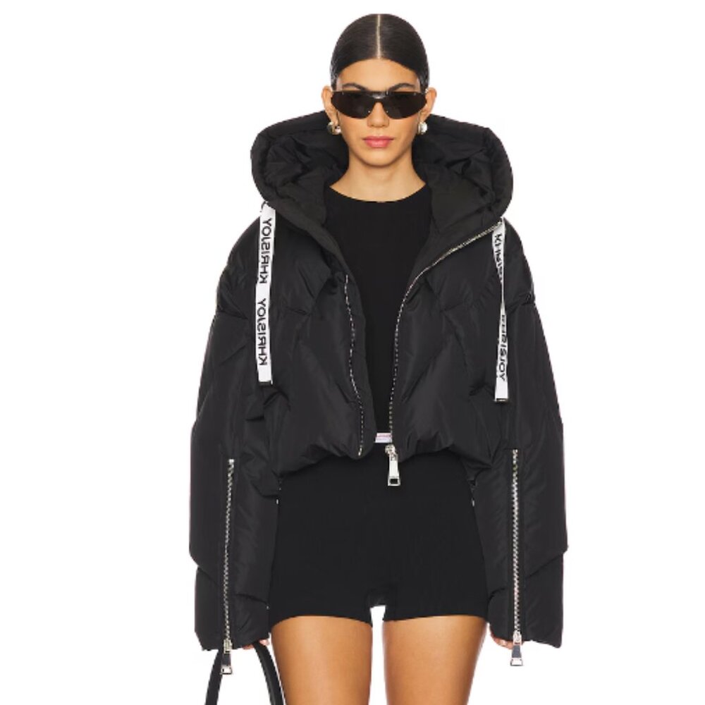 KRISJOY Crop Iconic Puffer Jacket Size 00